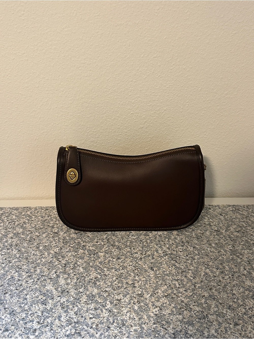 Coach Swinger, Maple, Leather Bag, Brass Hardware
